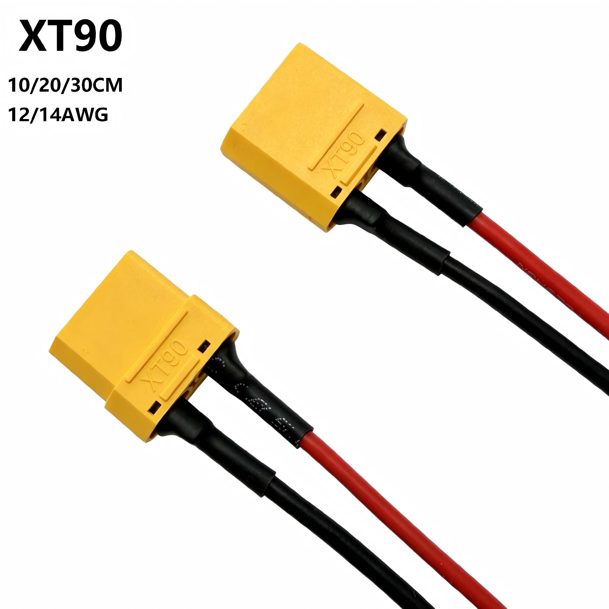 Fpv Drone Charger - XT90 オス・メスコネクタケーブル 12/14AWG シリコンワイヤー 10/20/30CM 高電流ケーブル