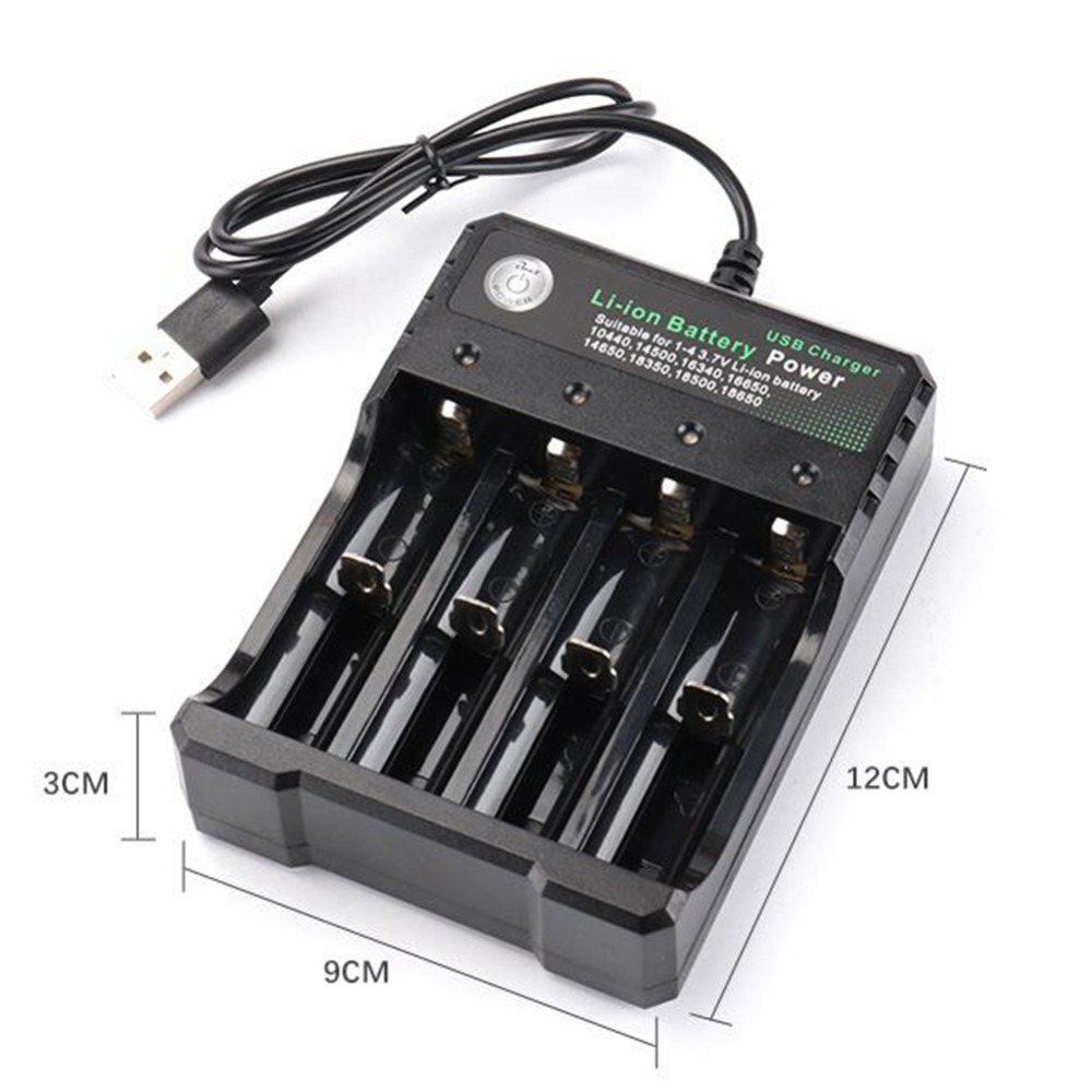 4 スロット 18650 充電器 3.7V リチウムイオンバ - Fpv Drone Charger のレビューと価格