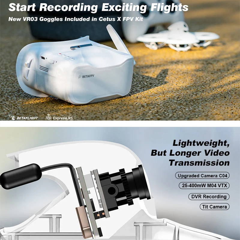 Cetus X FPVキット、VR03 FPVゴーグル、C0 - Fpv Drone Goggles のレビューと価格