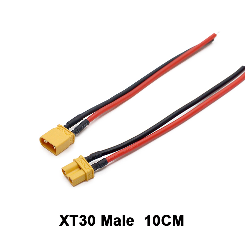 XT30 ピグテールプラグ オスおよびメスコネクタ 100m - Fpv Drone Charger のレビューと価格