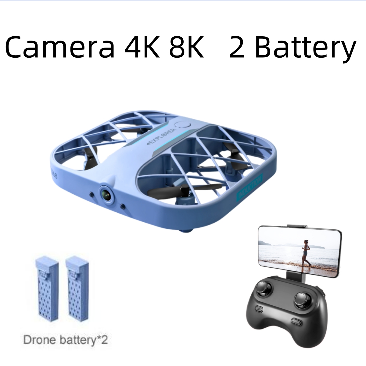 JJRC H107 FPV RCドローン（バッテリー2個付き - Eachine Drone E010 のレビューと価格